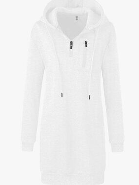 Chrisuno Women's Pullover Fleece Hoodie Sweatshirt Dress